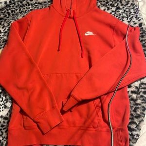 Red Nike hoodie